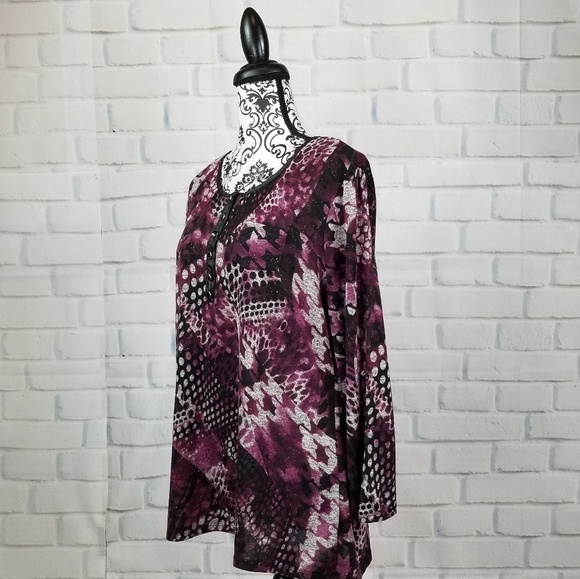 Notations women's sz l stretch knit top - Picture 7 of 8